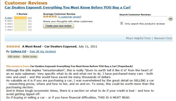 Customer Review 5 Stars